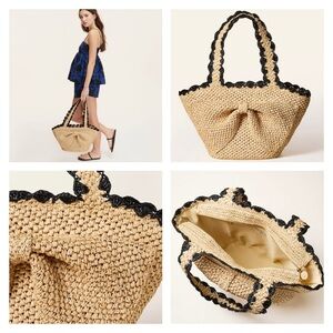 kate spade x Target Raffia Tote Bag NWT